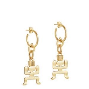 Missoma Gold Aurelio Chandelier Hoop Earrings EUC